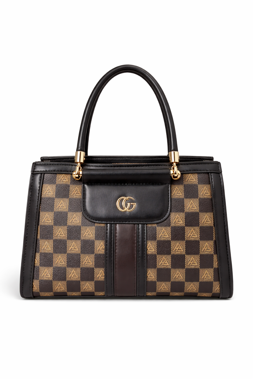 Noir Élan Checkmate Satchel