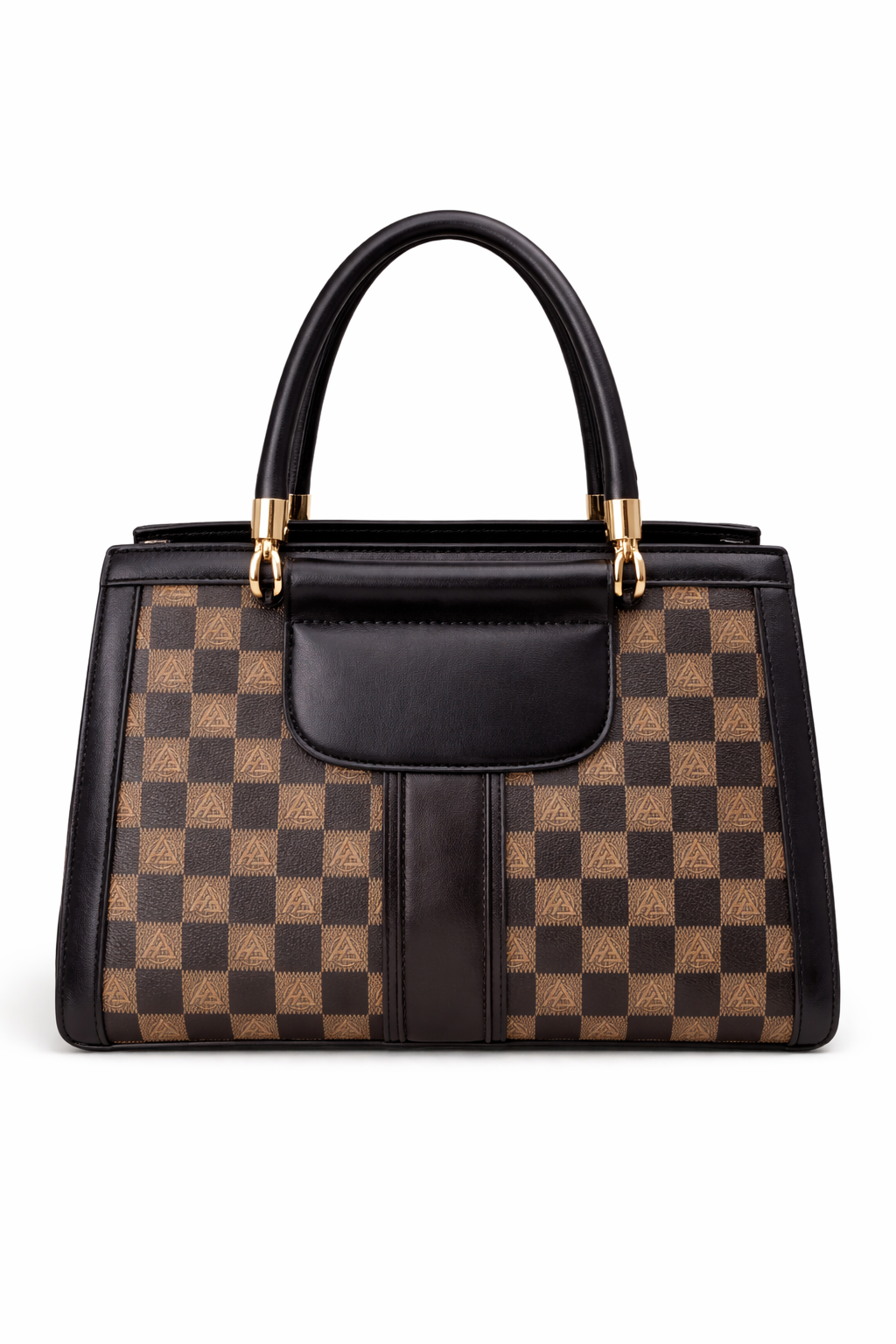 Noir Élan Checkmate Satchel