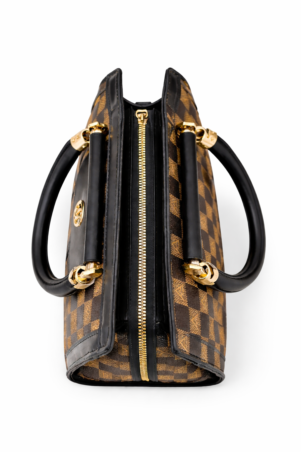 Noir Élan Checkmate Satchel