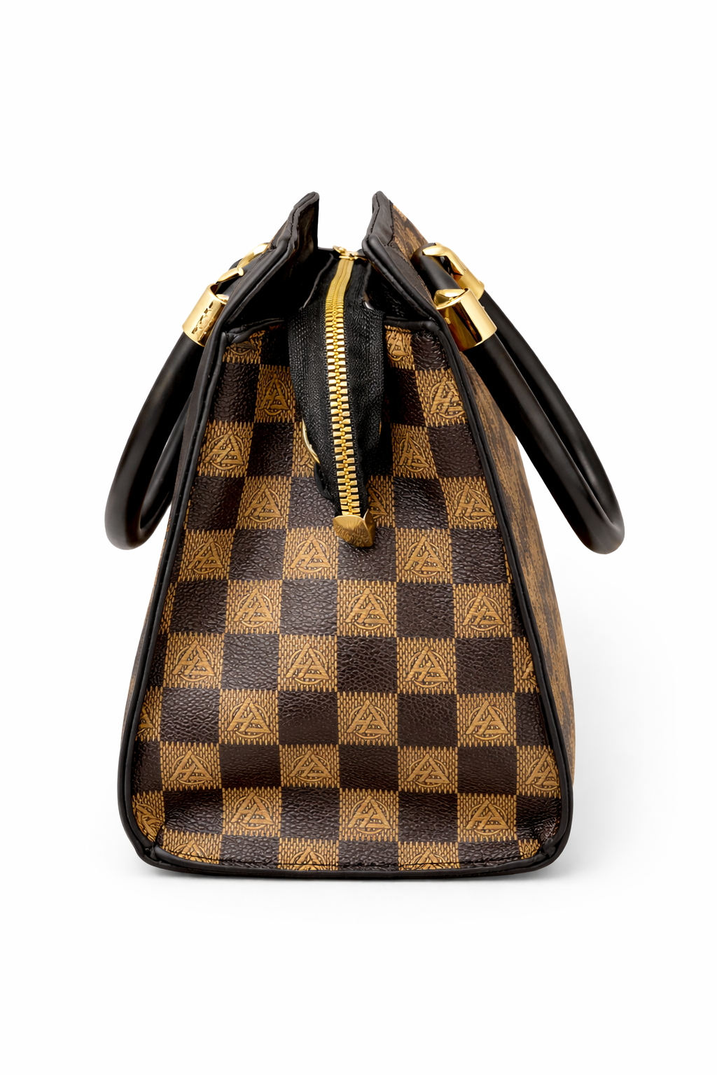 Noir Élan Checkmate Satchel