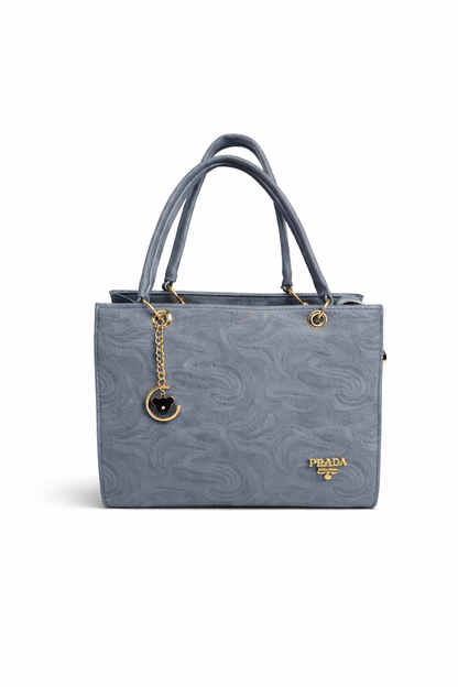 Elegance Structured Tote – Soft Grey